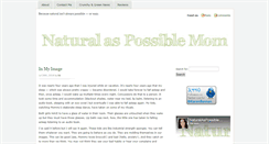 Desktop Screenshot of naturalaspossiblemom.com