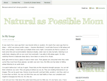 Tablet Screenshot of naturalaspossiblemom.com